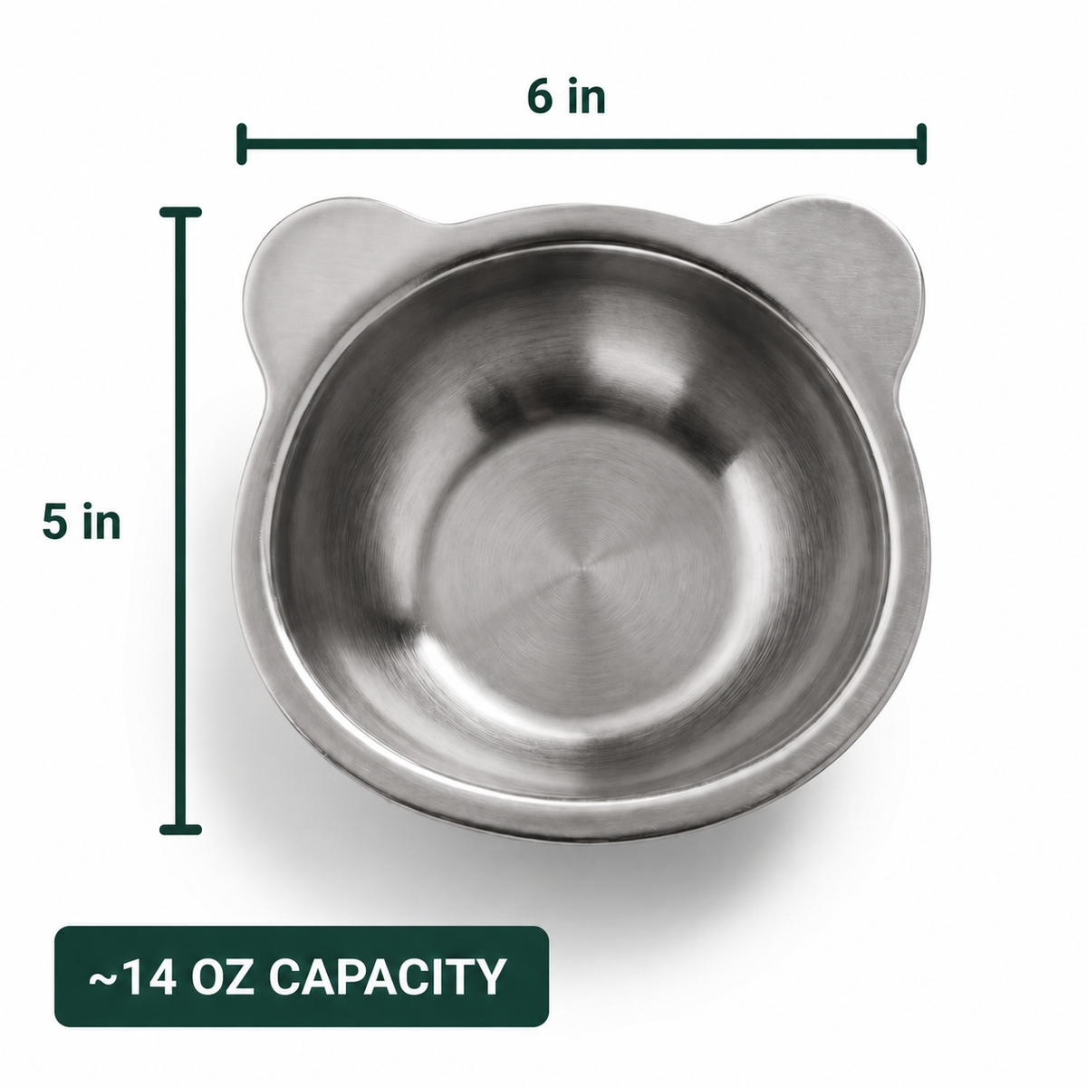 PetRoot™ Orthopedic Stainless Steel Cat Bowl