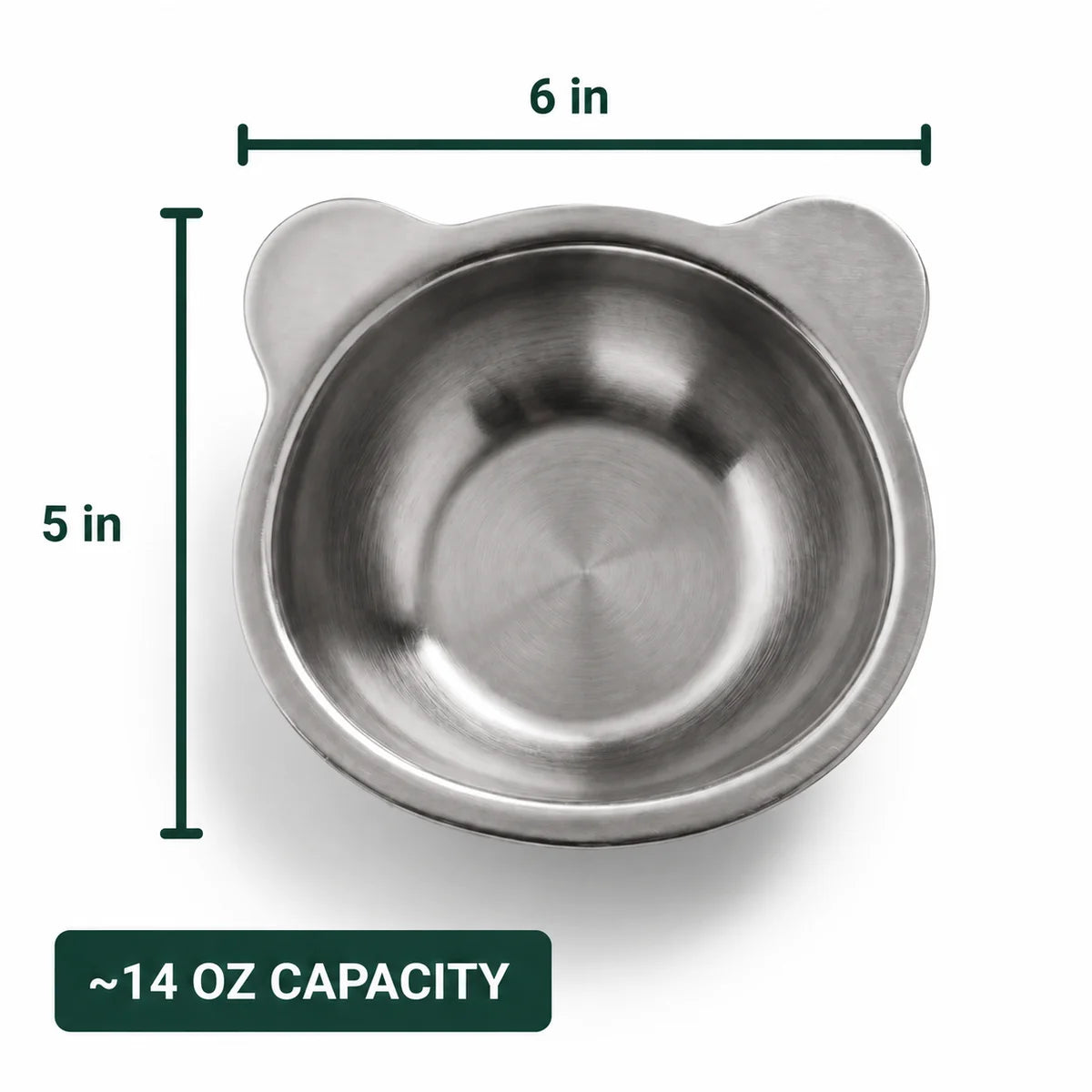 PetRoot™ Orthopedic Stainless Steel Bowl for Small Dogs