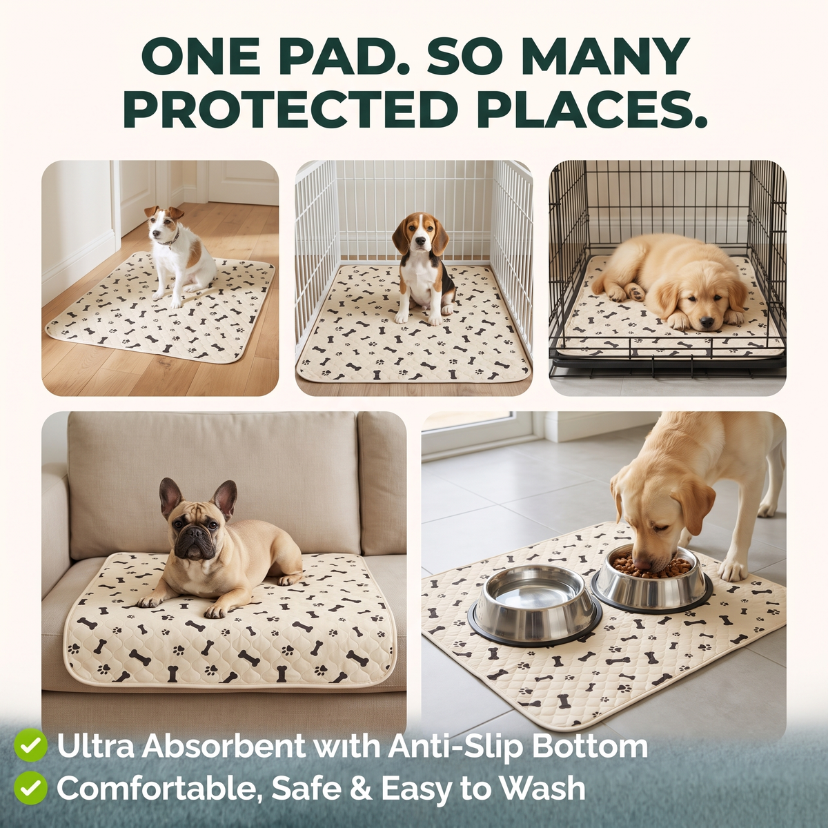 PetRoot™ PottyPlace Durable Leak-Free Pads